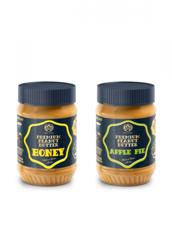 Дизайн упаковки для ореховой пасты.