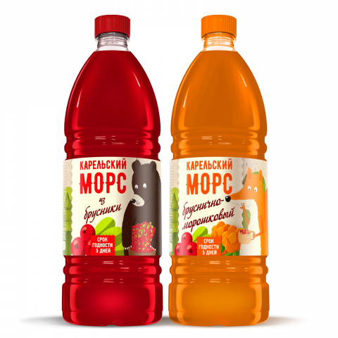 Дизайн этикеток для Карельского Морса.
