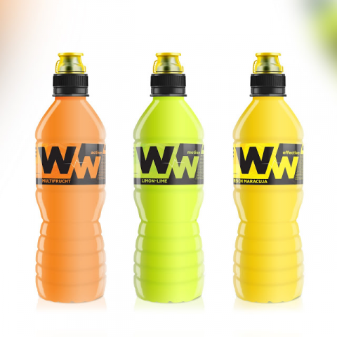 Дизайн упаковки для энергетических напитков Welt Wasser.