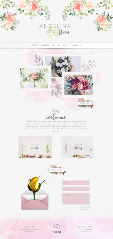 Floral Website - Very inspiring and tenderness project