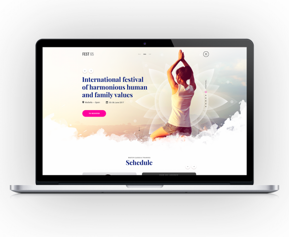 Сайт для международного фестиваля
