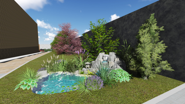 3D визуализация ландшафтных композиций