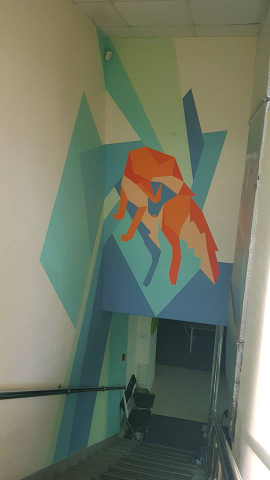 Роспись "Мятная лиса"