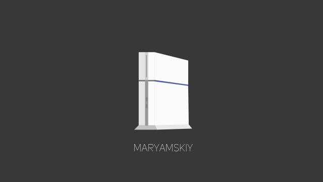 Белая PS4 Стоит