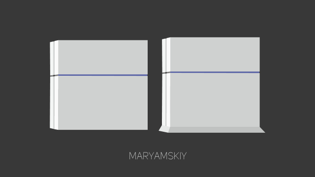 Белая PS4 - Подставка