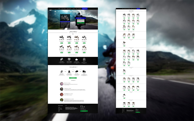 Дизайн лендинга с каталогом товаров