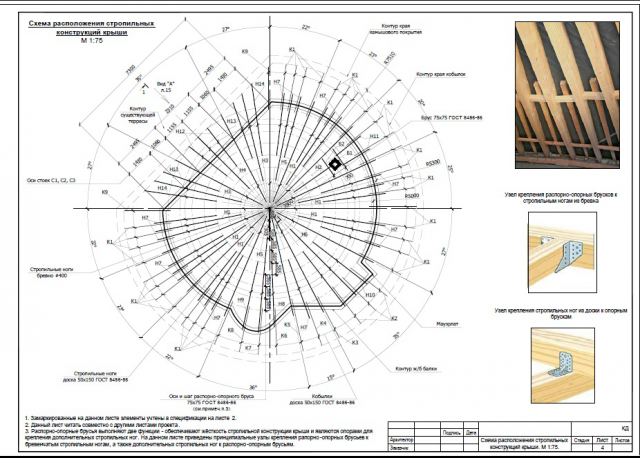 Загородный дом. Конструкция камышовой крыши.
