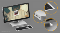 Laptop technical drawing