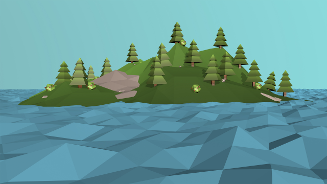 Low Poly Остров