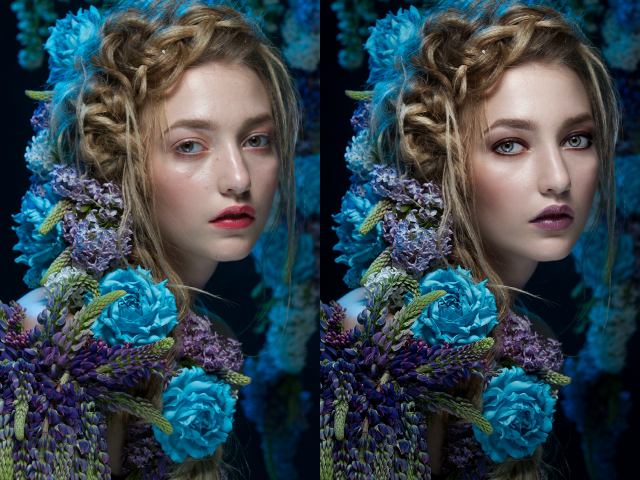 Beauty portrait retouch
