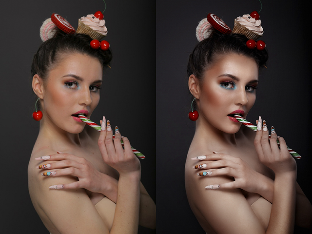 Beauty portrait retouch