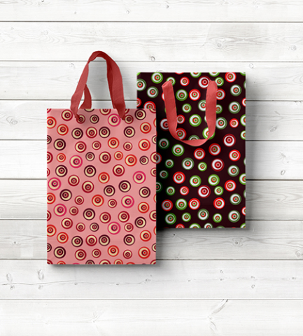 Pattern with colored circles