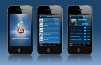 Дизайн iPhone приложения "AMS" для компании "Apino Soft"