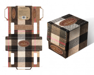 куб для салфеток "барберри"