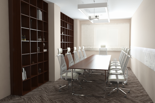 визуализация офисного помещения