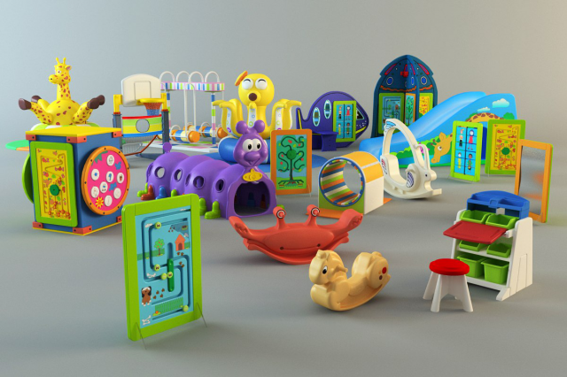 Детская площадка. Малые архитектурные формы. 3D