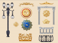 Декоративные элементы, Цветочная Усадьба