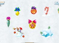 Новогодние предметы для игры Дворик питомца