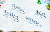 Новогодние предметы для игры Дворик питомца