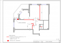 Чертежная документация. 3-х комнатная квартира.