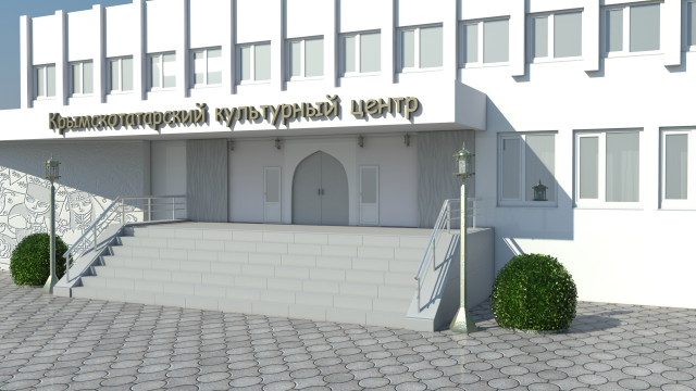 макет реконструкции здания