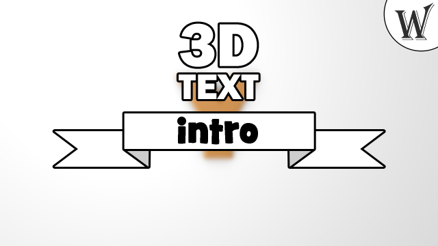 3D текстовое интро