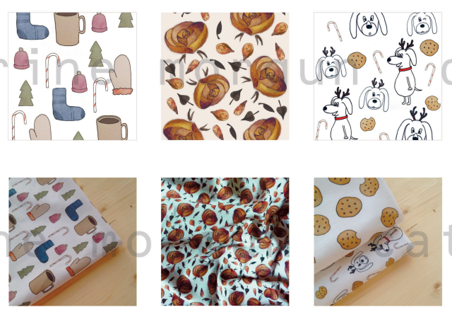 разработка принта для ткани