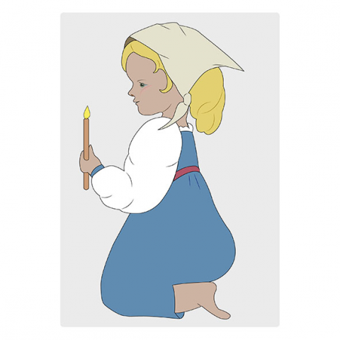 девочка со свечой