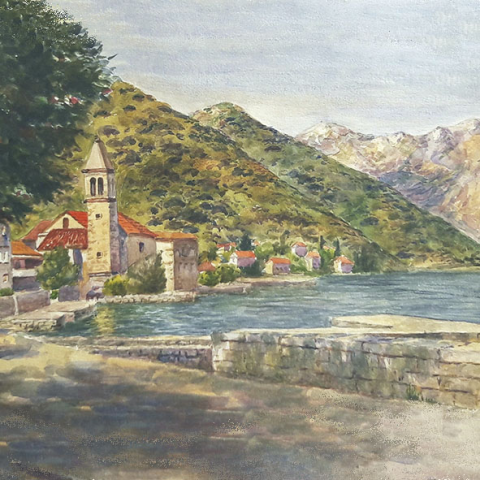 пейзаж 3. акварель