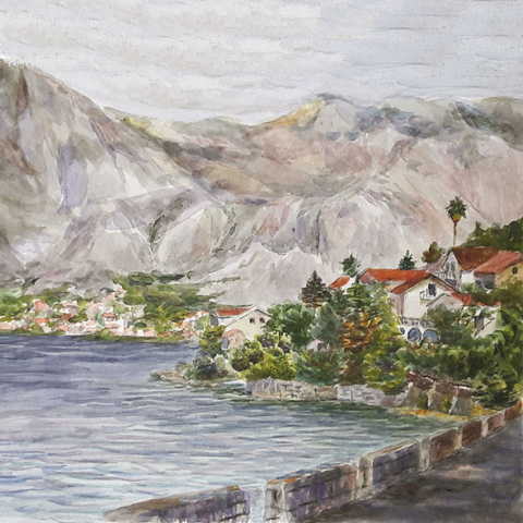 пейзаж 2. акварель