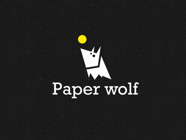 Логотип бренда молодежной одежды — «Paperwolf»