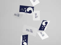 business card for MILK company