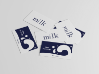 business card for MILK company