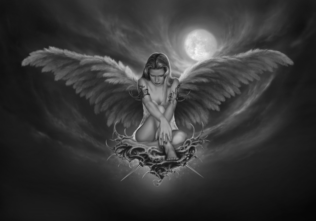 Angel of moonlight