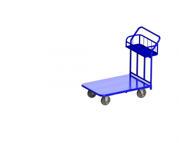 Тележка платформенная с корзиной