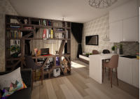 Квартира студия. 37кв.м