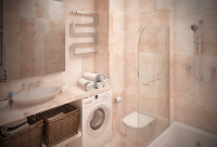 Квартира студия. 37кв.м. Ванная комната