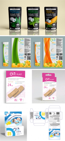 Дизайн упаковок для компании Ovie