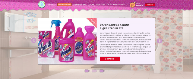 лендинг магазин бытовой химии