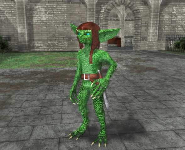 Гремлин (low-poly)