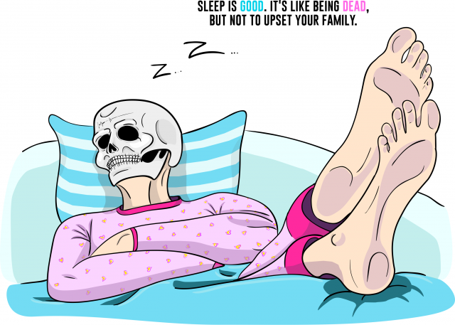 Принт для футболки "Sleep is good"
