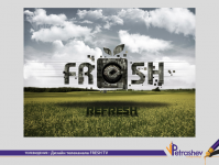 фирменная перебивка для телеканала FRESH TV ребрендинг