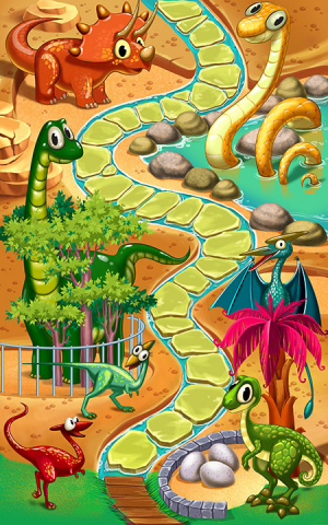 Карта Zoo-динозавры