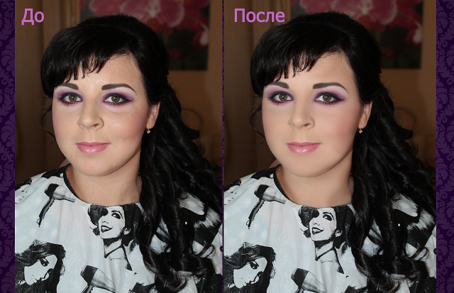 девушка ретушь кожи+макияж