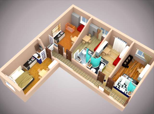 3D моделирование интереьра