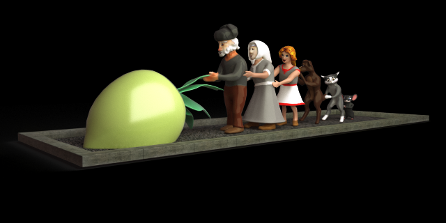 Уличная инсталляция "Репка"