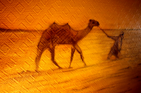 Фрагмент оформления, стена из коридора в кухню