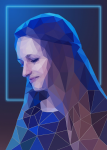 Портрет в стиле LowPoly