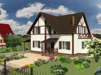 3D визуализация поселка "Шале" 07