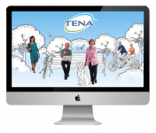 Посадочная страница медицинской продукции Tena